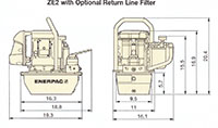 Dimensional Drawing - ZE2-Series Electric Pump